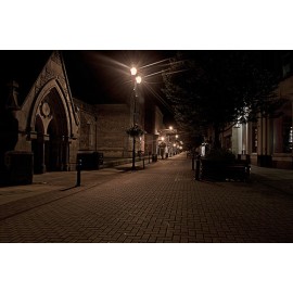 Fototapetai Pėsčiųjų gatvės naktį